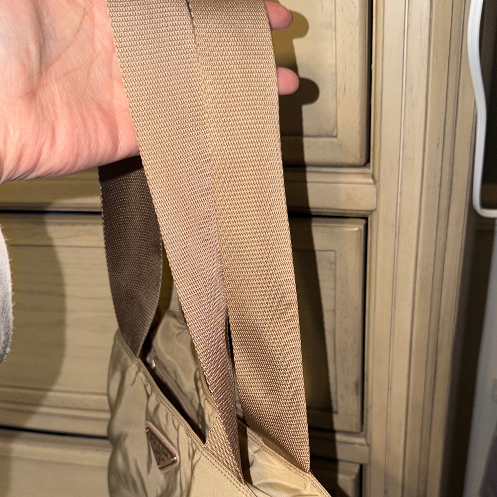Authentic Prada Tan Nylon Tote Bag - Picture 9 of 12